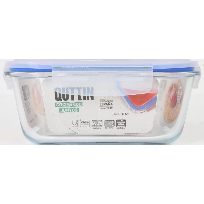 Quttin Fiambrera Extra Rectangular 29 x 22.5 x 9.8 cm sin Válvula 2.6 L 2