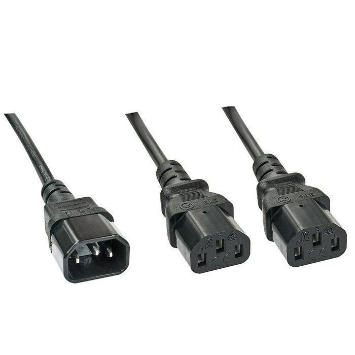 Lindy 1m IEC Splitter Cable IEC C14 to 2 x IEC C13 Lindy 1m IEC Splitter Cable IEC C14 to 2 x IEC C13