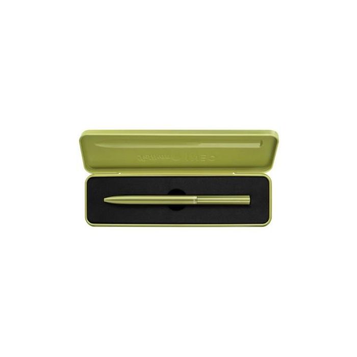 Pelikan Ineo Elements K6 Bolígrafo de Punta Retráctil con Mecanismo de Giro Verde Oasis. Escritura Azul, Metalletui