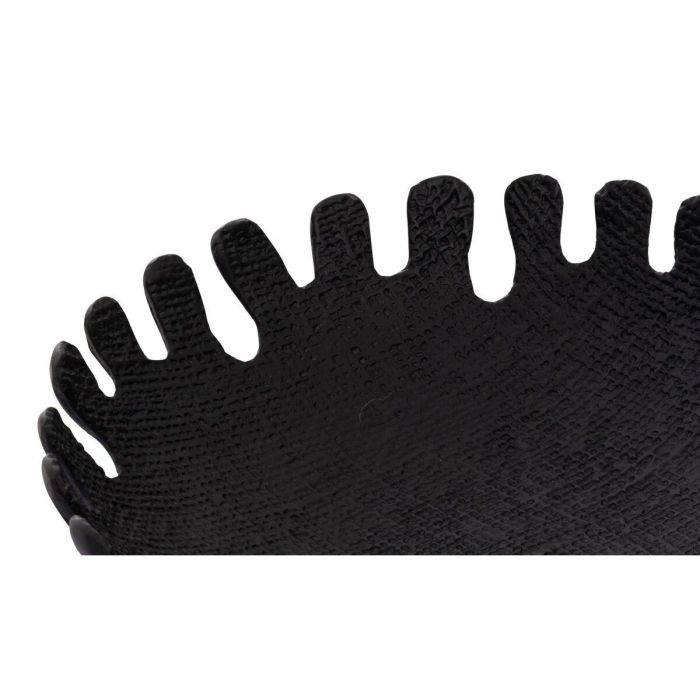 Centro de Mesa DKD Home Decor Negro Dorado Aluminio 32 x 32 x 9 cm (2 Unidades) 1