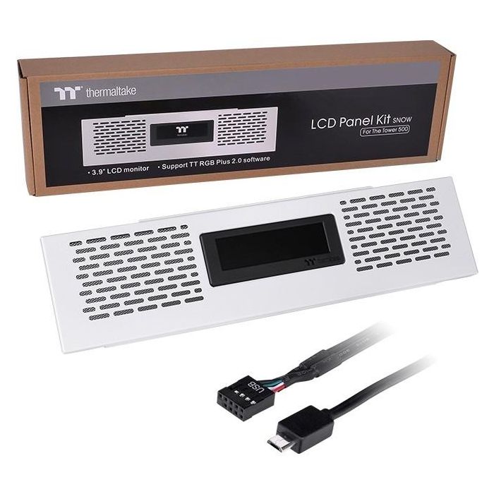 Thermaltake LCD Panel Kit Snow White for The Tower 500 Snow 4 Thermaltake LCD Panel Kit Snow White for The Tower 500 Snow 4