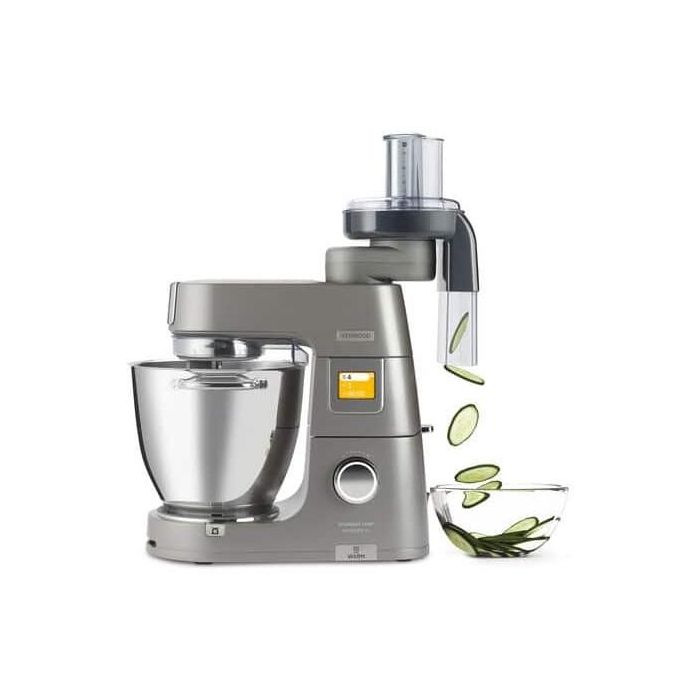 Kenwood Cortadora de Alimentos AT340 de Metal con 7 Discos de Acero Inoxidable para Rallar, Picar y Juliana 1 Kenwood Cortadora de Alimentos AT340 de Metal con 7 Discos de Acero Inoxidable para Rallar, Picar y Juliana 1