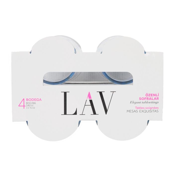 Set 4 Vasos Pinta 340 cc Flores LAV (6 Cajas) 3 Set 4 Vasos Pinta 340 cc Flores LAV (6 Cajas) 3