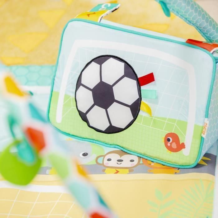 BRIGHT STARTS Tapete de actividades de fútbol, arco de juego con juguetes desmontables, música y luces, dimensiones: 47 x 74 x 74 5 BRIGHT STARTS Tapete de actividades de fútbol, arco de juego con juguetes desmontables, música y luces, dimensiones: 47 x 74 x 74 5