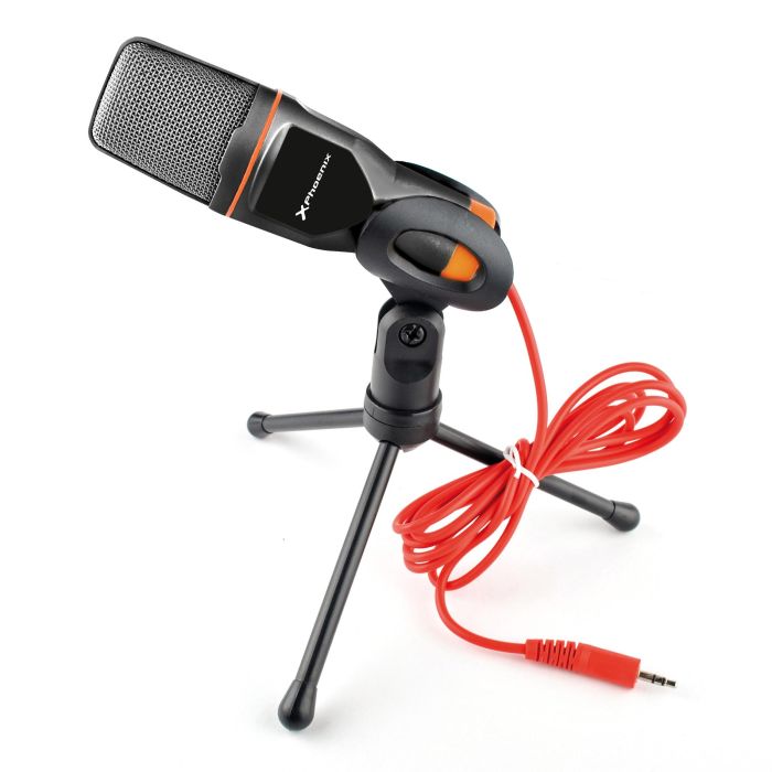 Phoenix technologies Micrófono Podcaststudio Con Cable Mini Jack 3.5 mm para Videos y Podcasts 0 Phoenix technologies Micrófono Podcaststudio Con Cable Mini Jack 3.5 mm para Videos y Podcasts 0