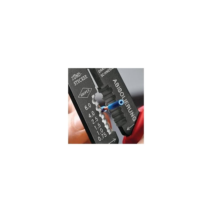 Knipex 97 21 215 C Alicate diagonal de corte, Metal/Plástico, Mangos Azul/Rojo, 230 mm 4
