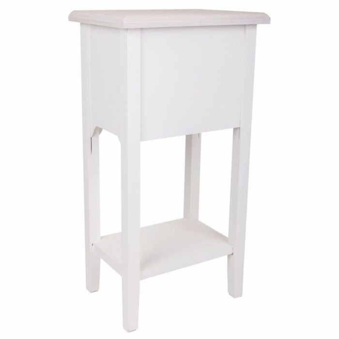 Mesita de Noche Alexandra House Living Blanco 26 x 69 x 37 cm 3