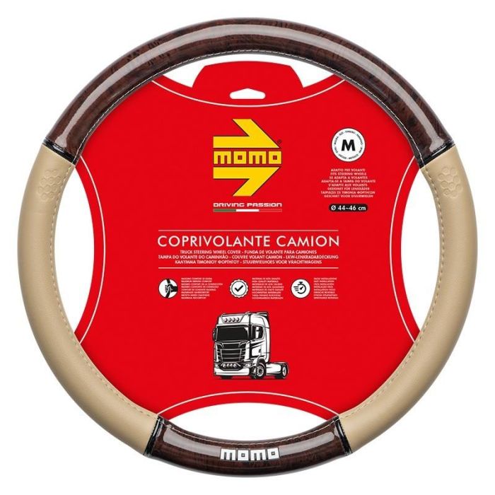 Funda Volante Momo Truck Luxury Wood Beige 44-46 cm MOMLSWCTLXBEW Funda Volante Momo Truck Luxury Wood Beige 44-46 cm MOMLSWCTLXBEW