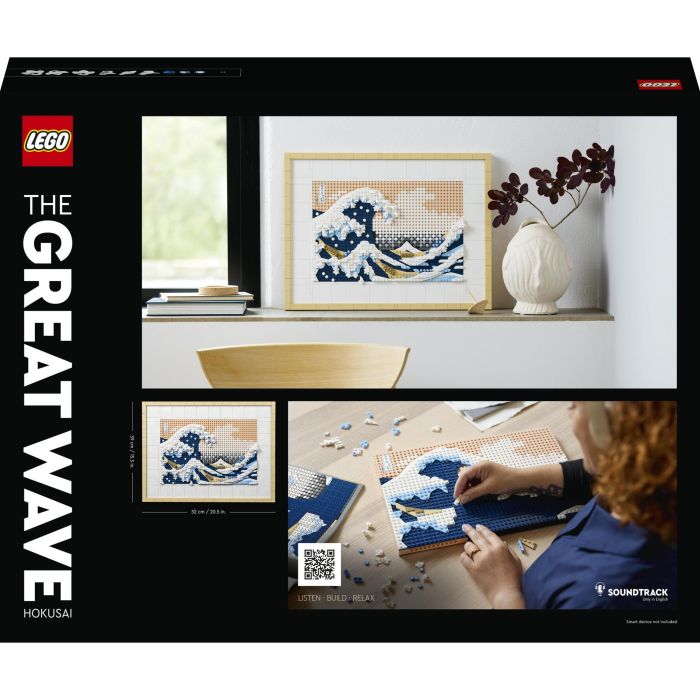LEGO Art 31208 Hokusai - The Great Wave, Decoración de la pared japonesa, ocio creativo, adultos 2