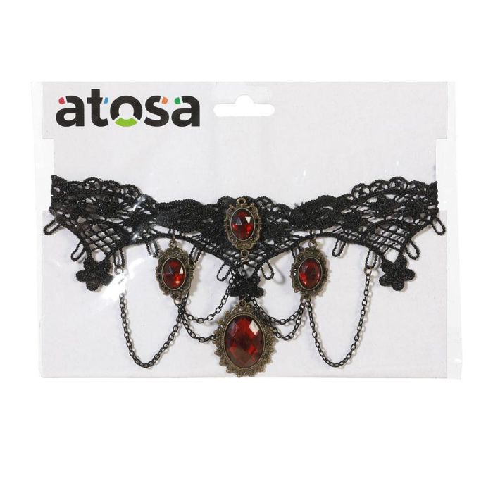 Collar Halloween Con Colgante Decorativo En Negro Y Plata 1 Collar Halloween Con Colgante Decorativo En Negro Y Plata 1