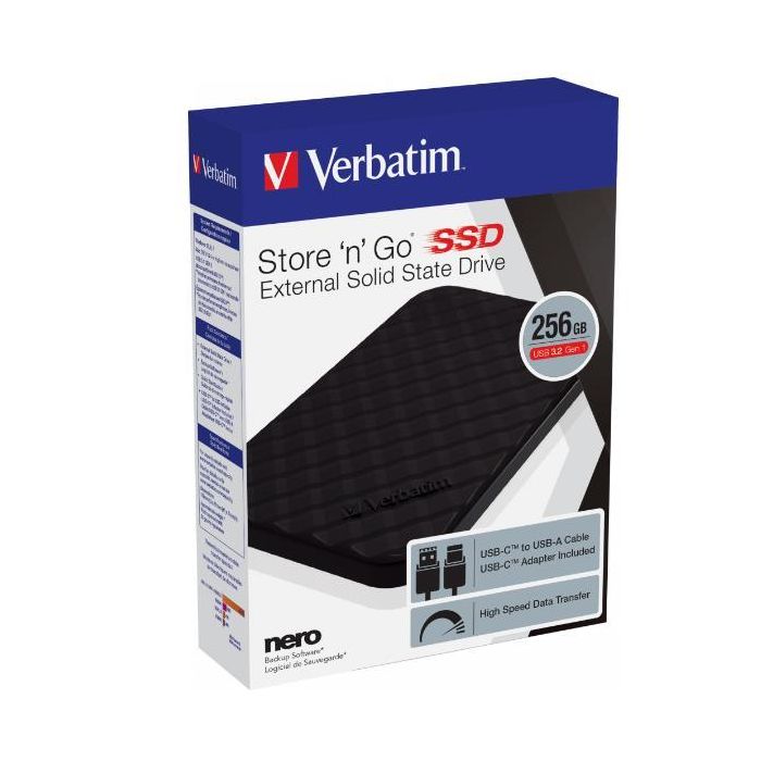 Disco Duro Externo Verbatim Store 'n' Go 2,5" 512 GB 3 Disco Duro Externo Verbatim Store 'n' Go 2,5" 512 GB 3