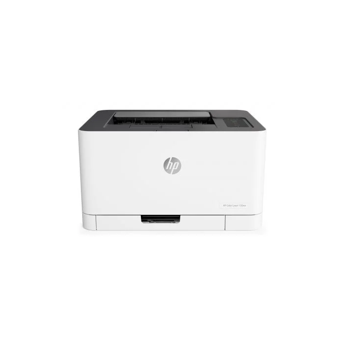 HP Color Laser 150NW - Impresora láser color compacta con Wi-Fi, LAN, funciones 4 en 1 (Imprimir, Copiar, Escanear, Fax) y pantalla LED