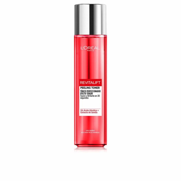 L'Oréal Paris Revitalift Tónico Facial Efecto Peeling con Ácido Glicólico 5% para Piel Radiante y Reducir Manchas 180 ml