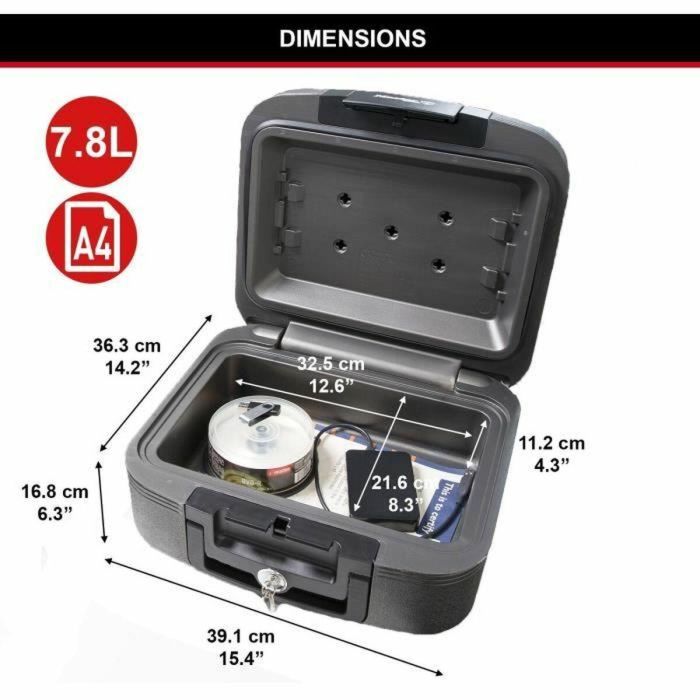 Caja fuerte Master Lock Negro 7,8 L 2 Caja fuerte Master Lock Negro 7,8 L 2