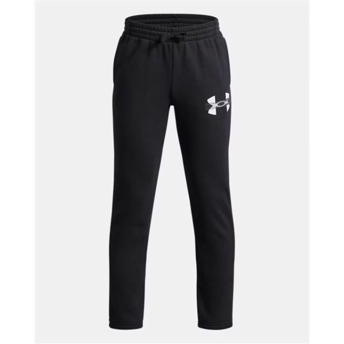 Pantalón Deportivo Infantil Under Armour Rival Flc Cblck Grphc Jgr Negro 2