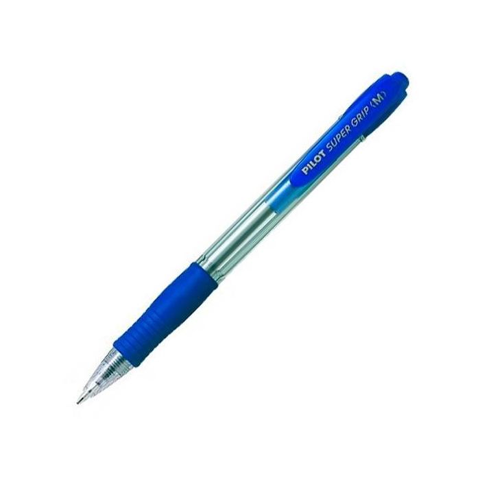 Pilot Bolígrafo Supergrip M Azul Cuerpo Azul Tinta Base Aceite 1.0mm