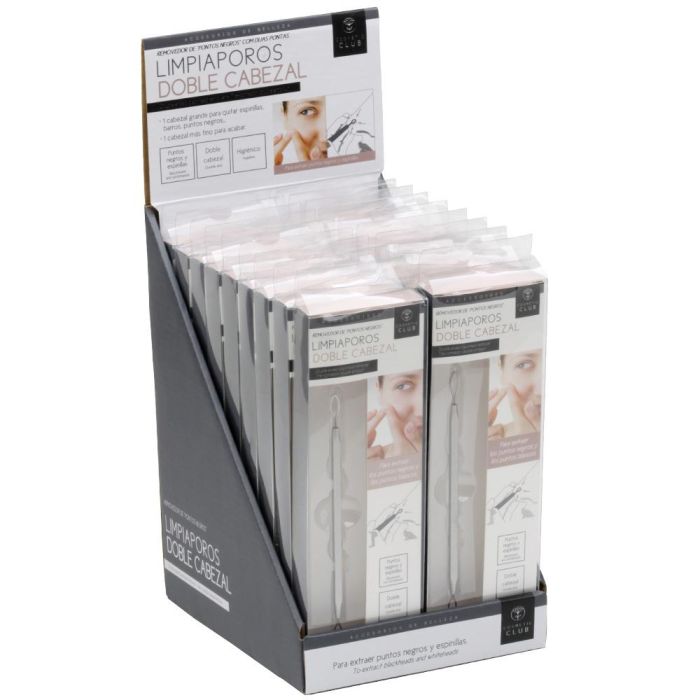 Cosmetic Club Limpiaporos 2 Medidas, Accesorio para Puntos Negros e Imperfecciones, Limpia tu Piel, Doble Extremo, 12.7 cm 6 Cosmetic Club Limpiaporos 2 Medidas, Accesorio para Puntos Negros e Imperfecciones, Limpia tu Piel, Doble Extremo, 12.7 cm 6