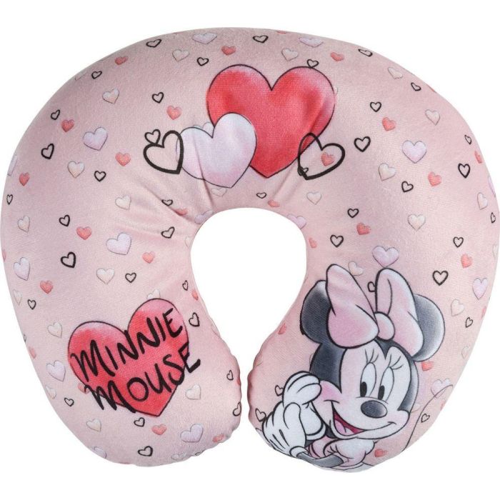 Disney CZ10624 Almohada de Viaje Minnie, Poliéster, relleno de perlas de poliestireno, Lavable a mano, 8x18,5x3 cm Disney CZ10624 Almohada de Viaje Minnie, Poliéster, relleno de perlas de poliestireno, Lavable a mano, 8x18,5x3 cm