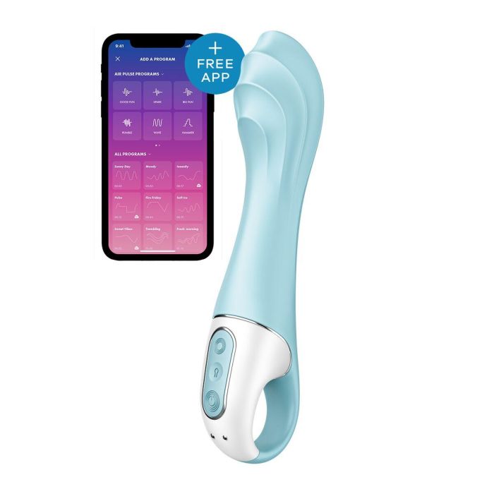 Satisfyer Air pump vibrator 5+ vibrador punto g inflable azul 6 Satisfyer Air pump vibrator 5+ vibrador punto g inflable azul 6