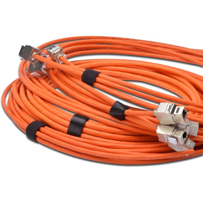 Digitus Cinta de gancho y bucle para cableado estructurado, 20mm ancho, 10m rollo, negro 3