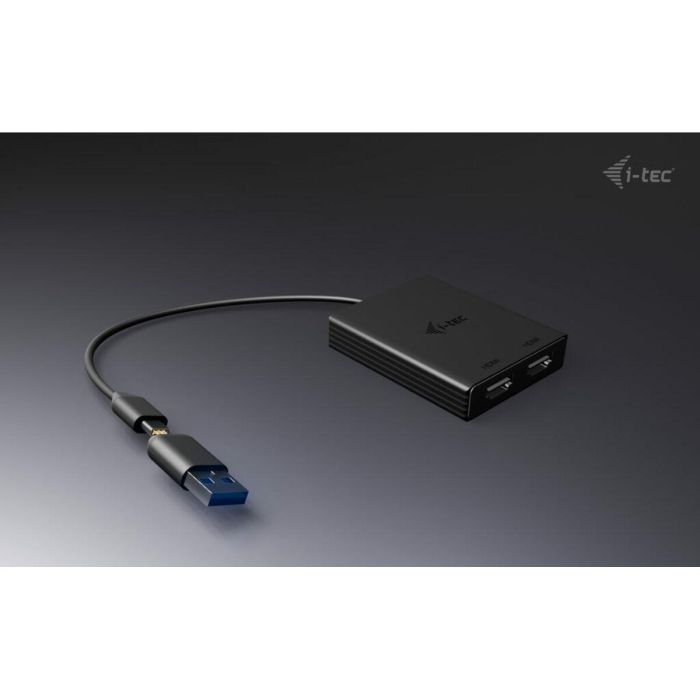 Cable USB i-Tec CADUAL4KHDMI Negro 6 Cable USB i-Tec CADUAL4KHDMI Negro 6