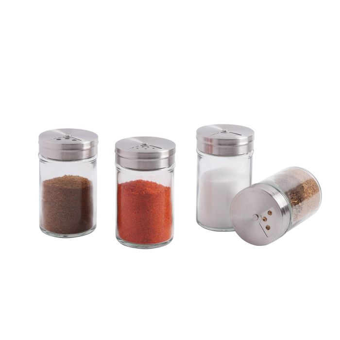 Especiero de vidrio e inoxidable Quttin 5x8 cm - Inde (24 Unidades) 11 Especiero de vidrio e inoxidable Quttin 5x8 cm - Inde (24 Unidades) 11
