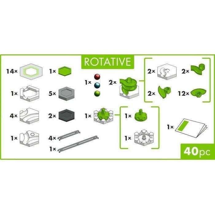 Ravensburger AAAPN72667 Juego de construcción giratorio Gravitrax GO, 40 piezas, para mayores de 8 años 1