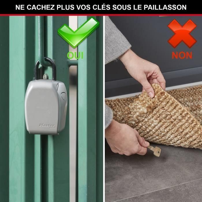 MASTER LOCK Caja de llave segura - Talla L - Seguridad reforzada - Cofre con mini asa 1 MASTER LOCK Caja de llave segura - Talla L - Seguridad reforzada - Cofre con mini asa 1