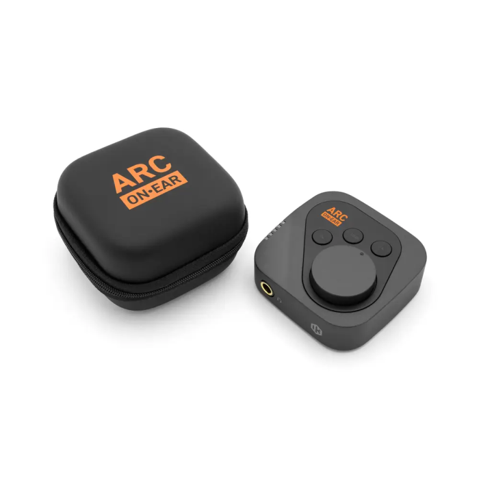 IKMULTIMED ARC On-Ear Amplificador y Corrector de Auriculares Portátil con DAC, Calibración y Simulación de Sala, 200mW, USB-C 4