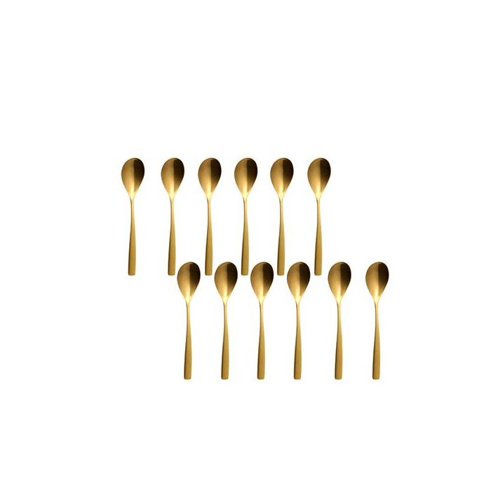 Sinxelo Satin Oro Cuchara Postre 185 Mm (12 Unidades) 2 Sinxelo Satin Oro Cuchara Postre 185 Mm (12 Unidades) 2