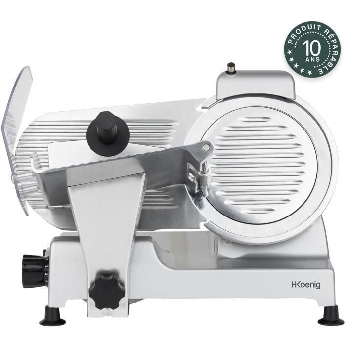 H.Koenig MSX220 Cortadora de fiambres, 240W, Cuchilla 220mm, Grosor regulable 0-12mm H.Koenig MSX220 Cortadora de fiambres, 240W, Cuchilla 220mm, Grosor regulable 0-12mm