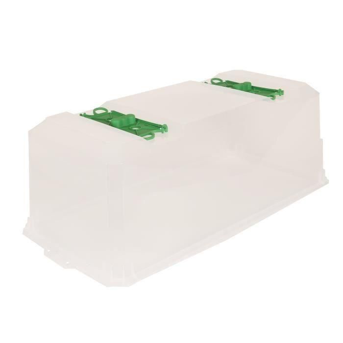 Riviera IZISERRE 80 Invernadero Translúcido para Mesa de Cultivo 80x40x28, 2 Aireadores, Túnel Forzador, Reciclable Riviera IZISERRE 80 Invernadero Translúcido para Mesa de Cultivo 80x40x28, 2 Aireadores, Túnel Forzador, Reciclable