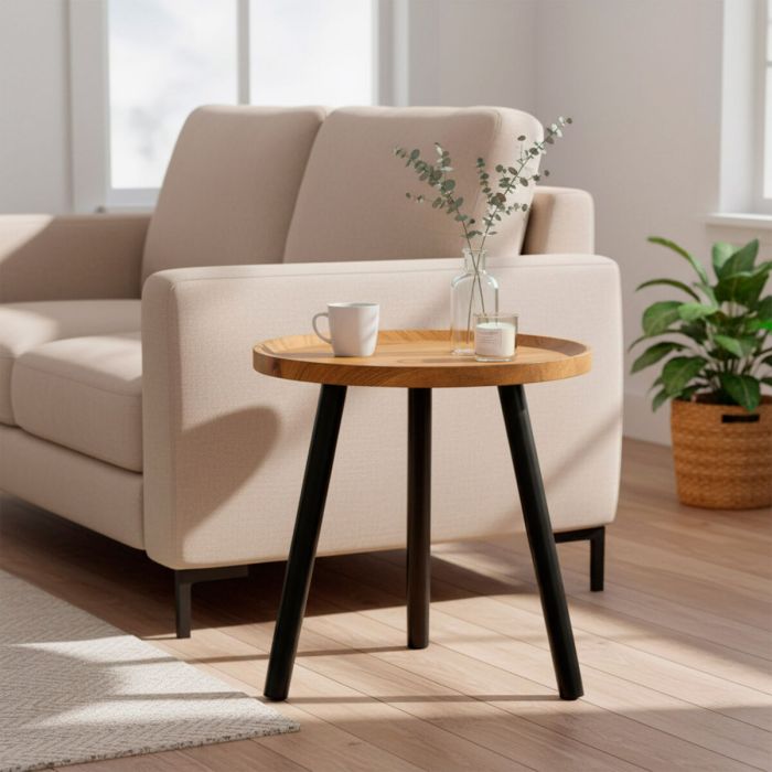 Mesa auxiliar Max Home Negro 38 x 37 x 38 cm (4 Unidades) 3