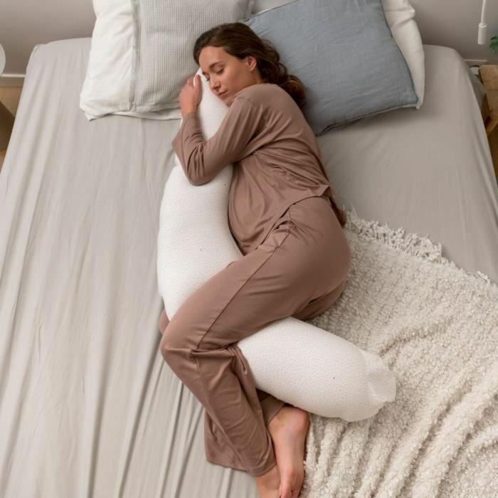 Doomoo BAB5400653009613 Almohada de Maternidad y Lactancia Buddy, Comodidad óptima para Mamá y Bebé, Lunares Plateados 3 Doomoo BAB5400653009613 Almohada de Maternidad y Lactancia Buddy, Comodidad óptima para Mamá y Bebé, Lunares Plateados 3