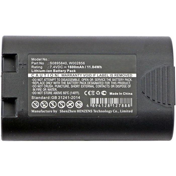 CoreParts Batería Li-ion 11.84Wh 7.4V 1600mAh Negra 1759398 S0895840 W002856 para M&DYMO Printer LabelManager 360D 420P LM360D LM420P R5200 Rhino 4200 420P 5200 LM 360D PL-200-BAT