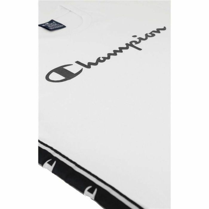 Camiseta de Manga Corta Hombre Champion Crewneck Blanco M 1