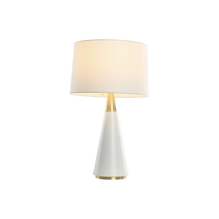Lámpara de mesa Home ESPRIT Blanco Dorado 50 W 220 V 5