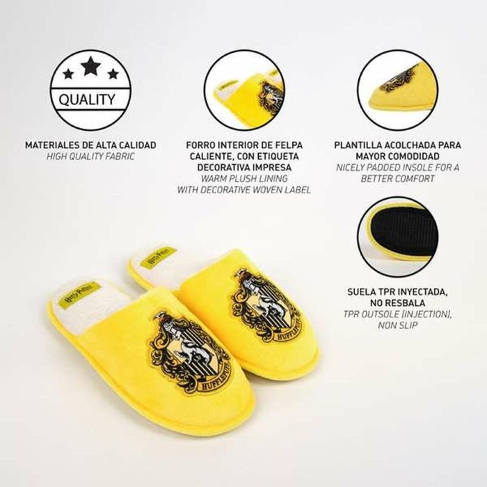 Cerdá Zapatillas de casa abiertas Harry Potter Hufflepuff Talla 42-43 Amarillo 1