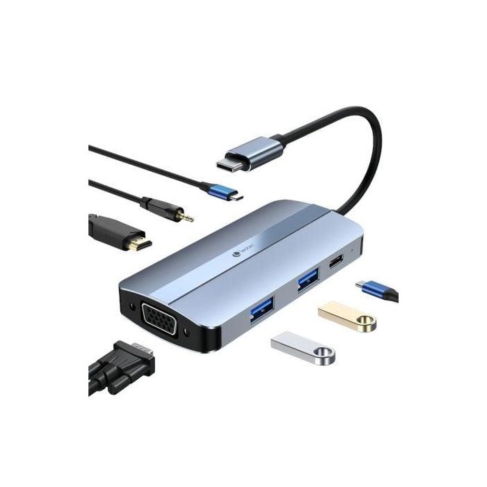 Leotec LEDS04 base para portátil y replicador de puertos Acoplamiento USB 3.2 Gen 1 (3.1 Gen 1) Type-C Gris Leotec LEDS04 base para portátil y replicador de puertos Acoplamiento USB 3.2 Gen 1 (3.1 Gen 1) Type-C Gris