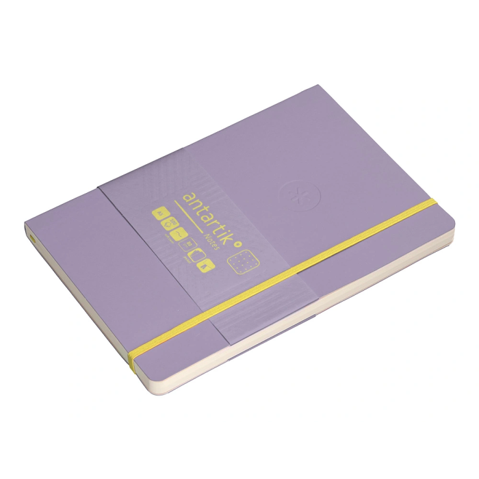 Antartik Cuaderno A5 Tapa Blanda Hojas Puntos Morado y Amarillo 80 Hojas 80 gr FSC 5 Antartik Cuaderno A5 Tapa Blanda Hojas Puntos Morado y Amarillo 80 Hojas 80 gr FSC 5