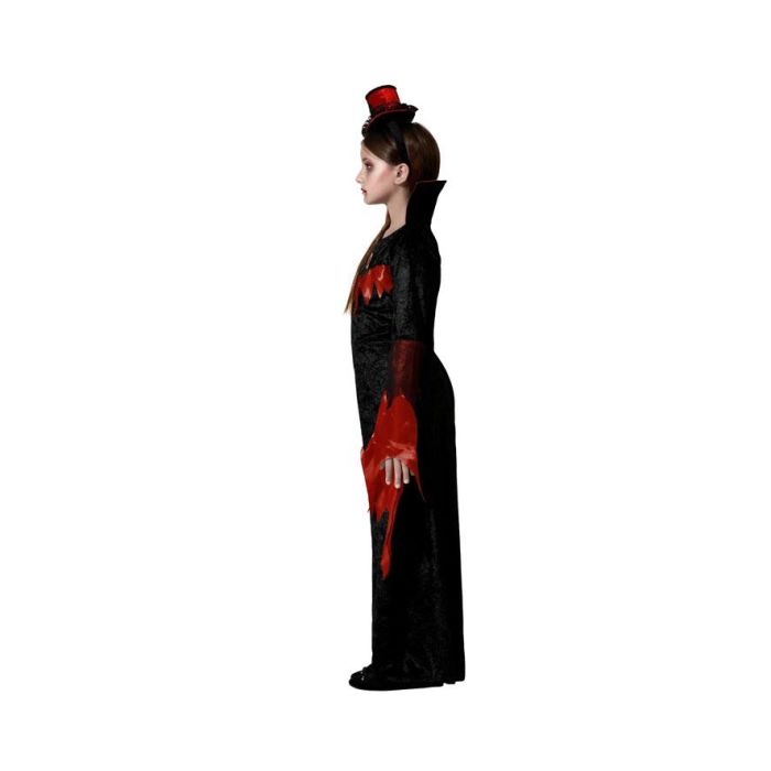 Disfraz Vampiresa Vestido Negro Niña 5-6 Años 1 Disfraz Vampiresa Vestido Negro Niña 5-6 Años 1
