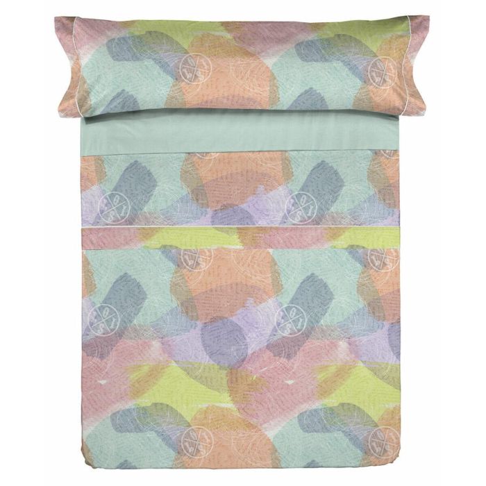 Juego de Sábanas Lois ANIBAL Azul Cama de 105 0 Juego de Sábanas Lois ANIBAL Azul Cama de 105 0