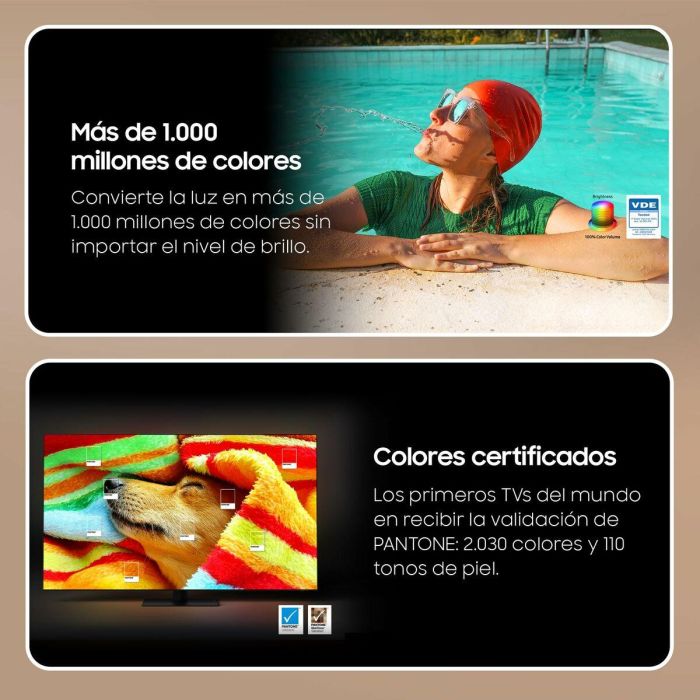 Samsung TQ43Q60D Televisor QLED 43" (109 cm) 4K UHD 3840x2160 Smart TV HDR Quantum Centro de Juegos 3xHDMI Wi-Fi 24