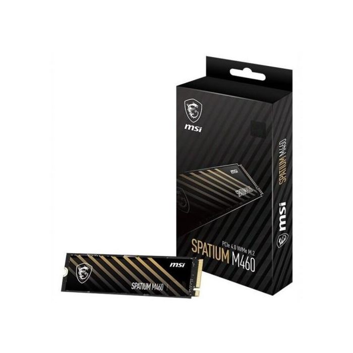 Msi Disco Duro Interno SSD NVMe Spatium M460 1TB PCIe 4.0 Lectura 5000MB/s Escritura 4500MB/s 1