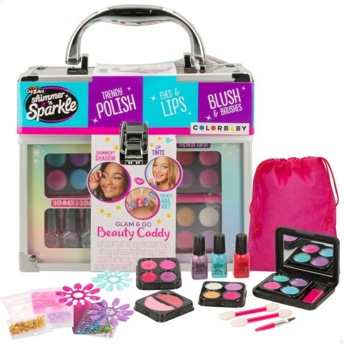 Set de Maquillaje Infantil Cra-Z-Art Shimmer 'n Sparkle Glam & Go 19 x 16 x 8 cm 4 Unidades 7 Set de Maquillaje Infantil Cra-Z-Art Shimmer 'n Sparkle Glam & Go 19 x 16 x 8 cm 4 Unidades 7