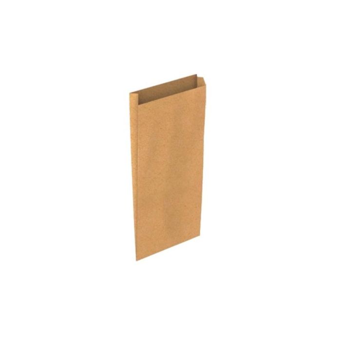 Sobre Papel Basika Kraft Natural Liso Con Fuelle XS 120x250x30 mm Paquete De 25 Unidades 1