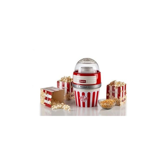 Ariete 2957 Máquina de Palomitas Party Time Big Popper Roja, Diseño Retro Años 50, Aperitivo Natural 11