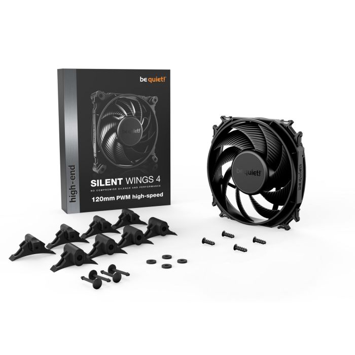 be quiet! SILENT WINGS 4 PWM high-speed Ventilador 120mm, 2500 RPM, 130.31 m³/h, Carcasa de ordenador, Negro 3 be quiet! SILENT WINGS 4 PWM high-speed Ventilador 120mm, 2500 RPM, 130.31 m³/h, Carcasa de ordenador, Negro 3