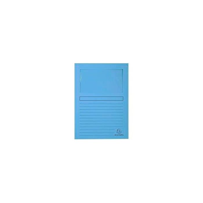 Exacompta Subcarpeta A4 Forever Con Ventana Azul Claro 120 gr -100U- Exacompta Subcarpeta A4 Forever Con Ventana Azul Claro 120 gr -100U-