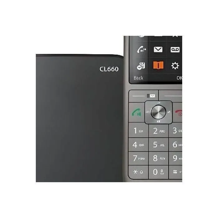 Gigaset Teléfono Fijo CL 660 Antracita Pantalla Color 2.4' Directorio 400 Contactos Conexión PC USB 1